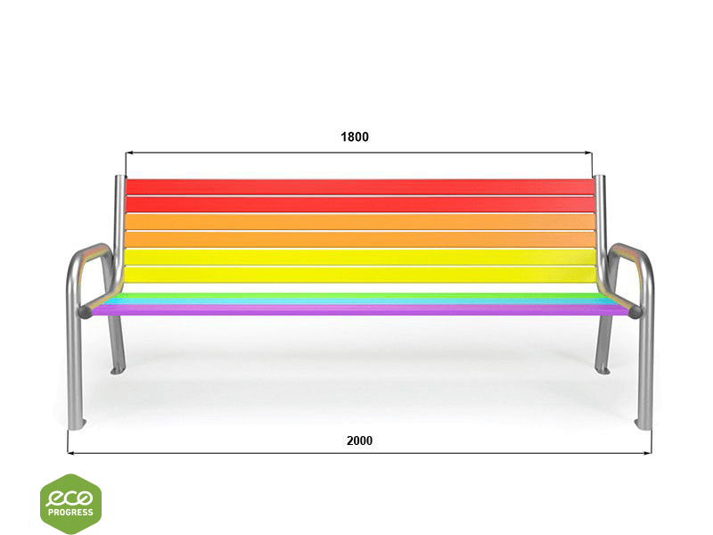 Lavička s operadlom typ 09