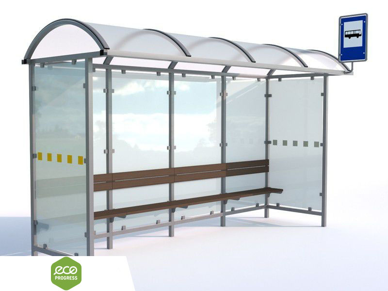Prístrešok pre autobusové zastávky typ 08 – 525 cm