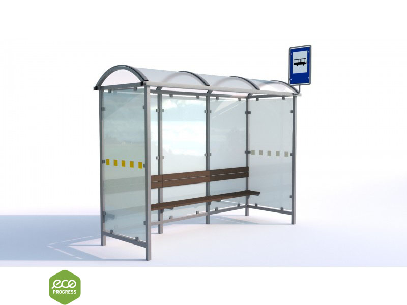 Prístrešok pre autobusové zastávky typ 07 – 315 cm