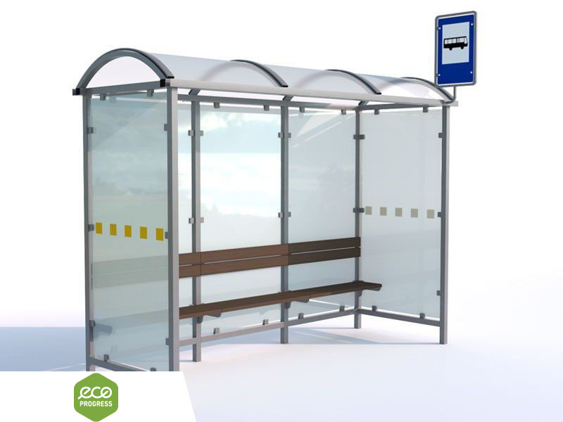 Prístrešok pre autobusové zastávky typ 06 – 315 cm
