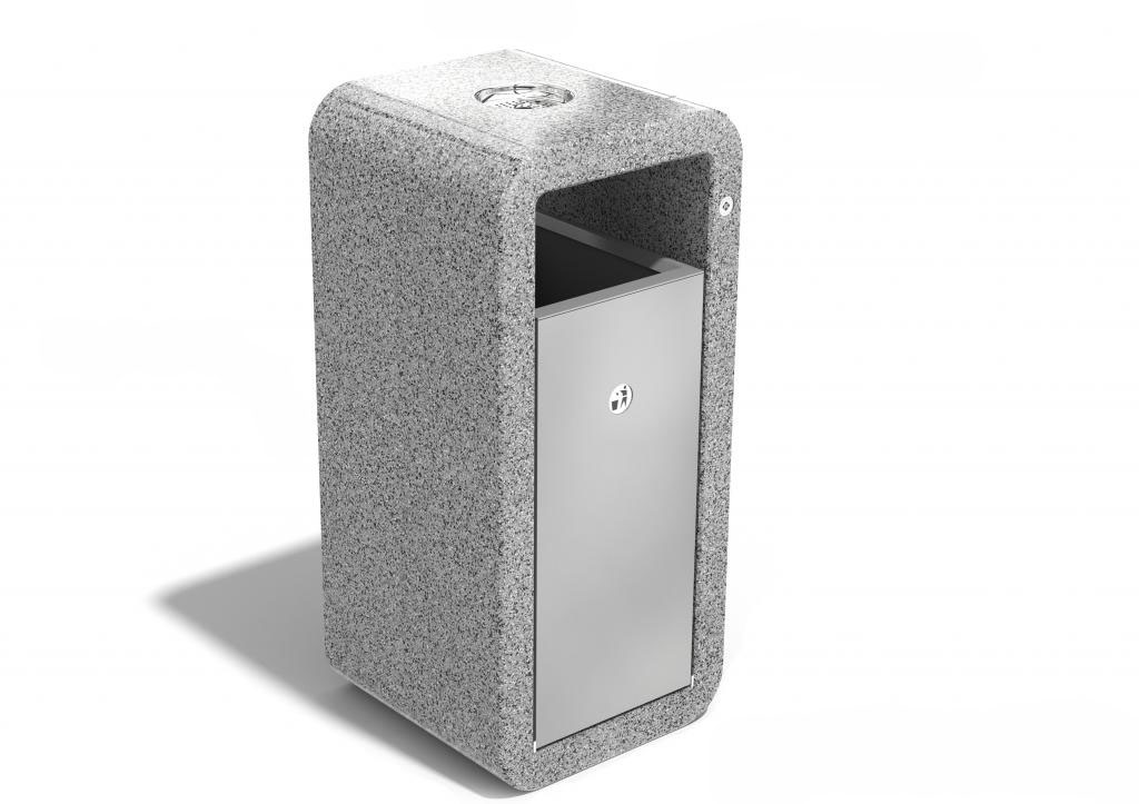 Betónový odpadkový kôš typ 18
