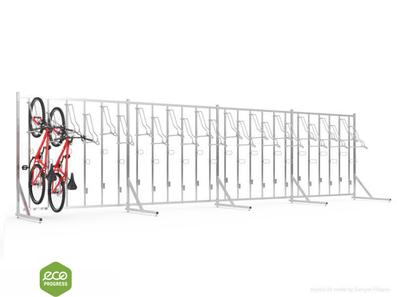 Vešiak na bicykle typ 05 pre 24 bicyklov