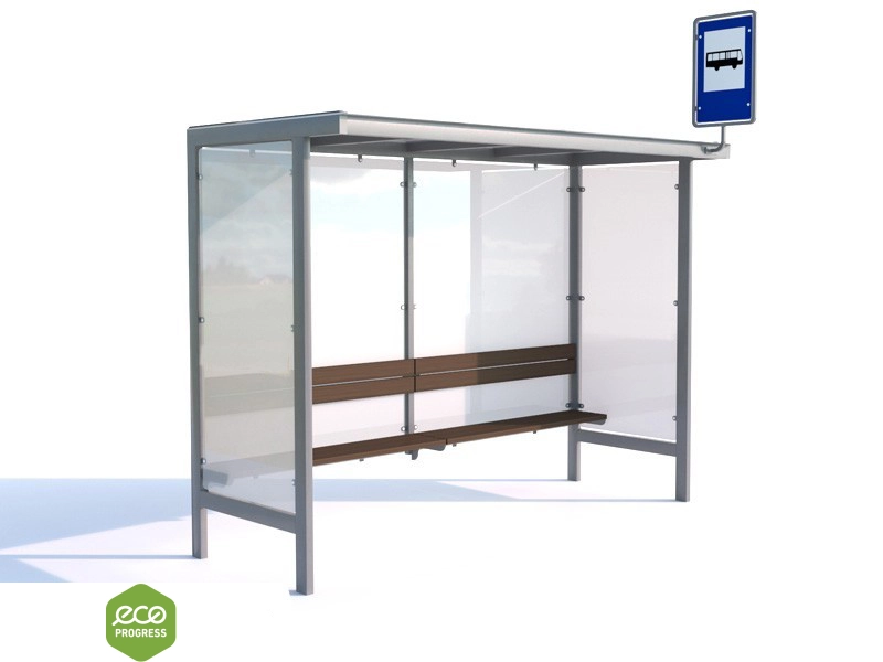 Prístrešok pre autobusové zastávky typ 09 – 270 cm
