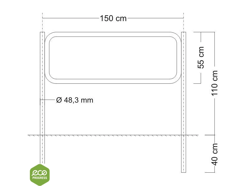 Ochranné zábradlie Ø 48,3 mm