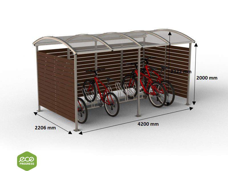 Prístrešok typ 11 pre 10 bicyklov