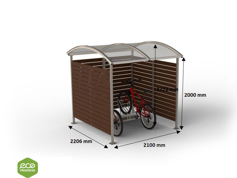 Prístrešok typ 11 pre 05 bicyklov