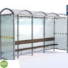 Prístrešok pre autobusové zastávky typ 06 - 525 cm