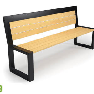 Bench with backrest type 15