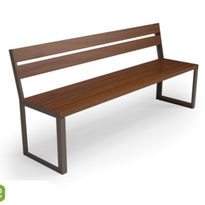 Bench with backrest type 23
