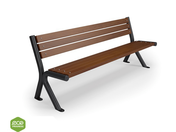 Bench with backrest type 17