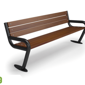 Bench with backrest type 16