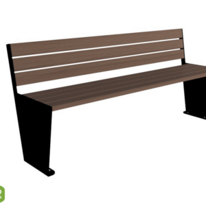 Bench with backrest type 22