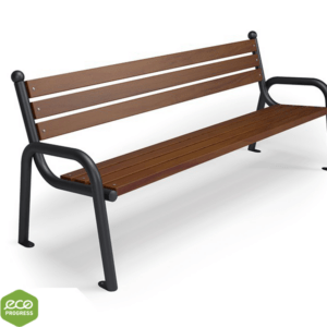 Bench with backrest type 5