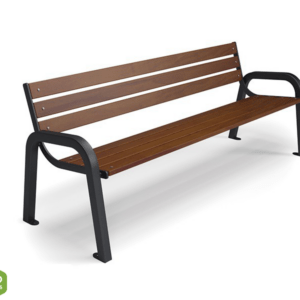 Bench with backrest type 4