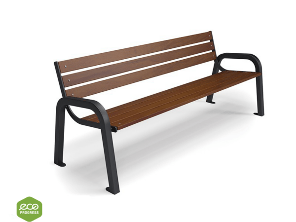 Bench with backrest type 4