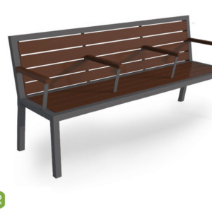 Bench with backrest type 31