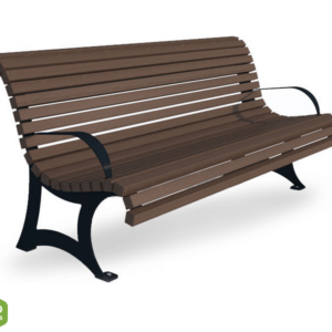 Bench with backrest type 39
