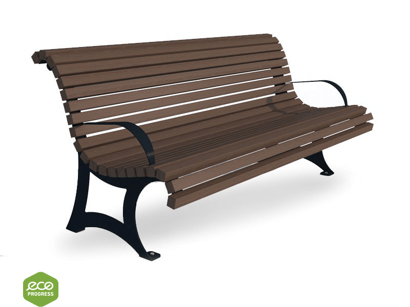 Bench with backrest type 39