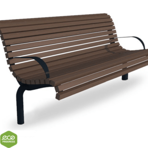 Bench with backrest type 41