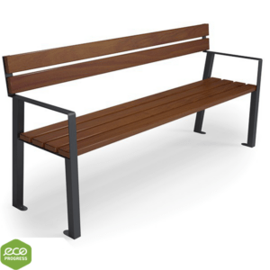 Bench with backrest type 25