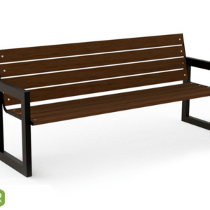 Bench with backrest type 36