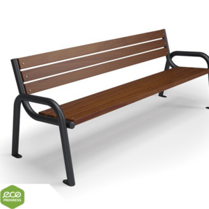 Bench with backrest type 3