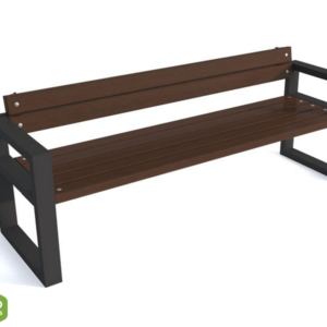 Bench with backrest 42