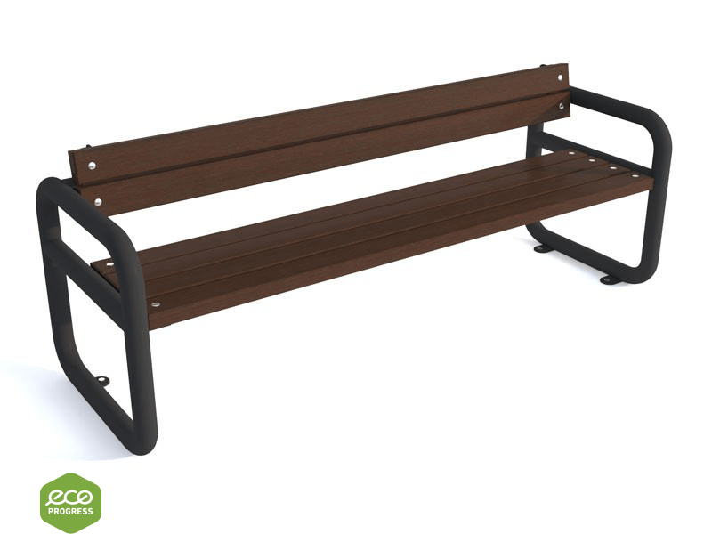 Bench with backrest type 43