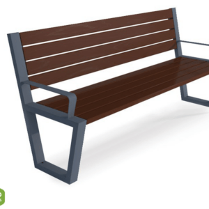 Bench with backrest type 48