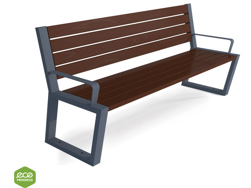 Bench with backrest type 49