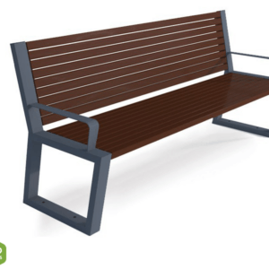 Bench with backrest type 55