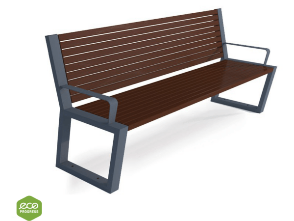 Bench with backrest type 55