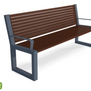 Bench with backrest type 54