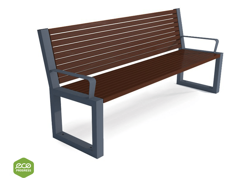 Bench with backrest type 54