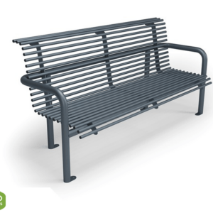 Bench with backrest type 7