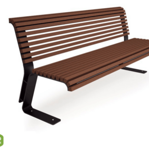 Bench with backrest type 28