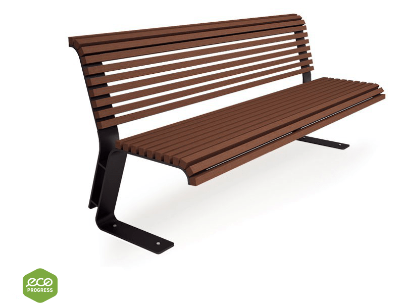 Bench with backrest type 28