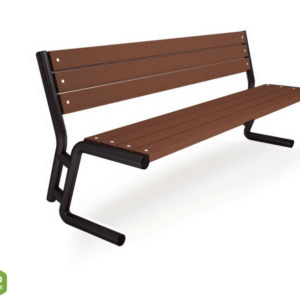 Bench with backrest type 29