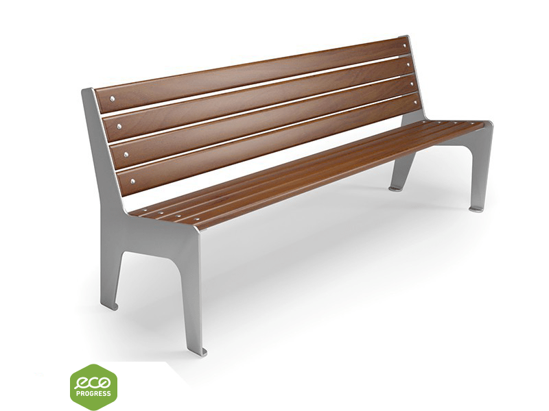 Bench with backrest type 37
