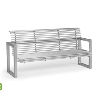 Bench with backrest type 8