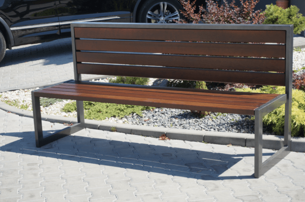 Bench with backrest type 12