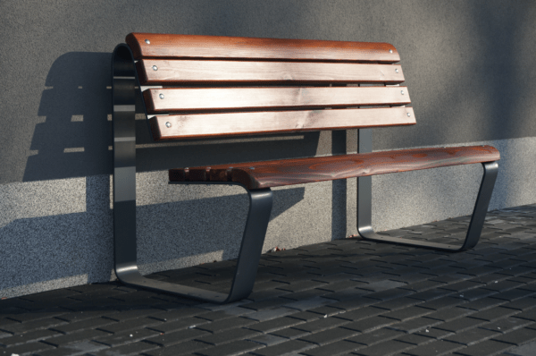 Bench with backrest type 10