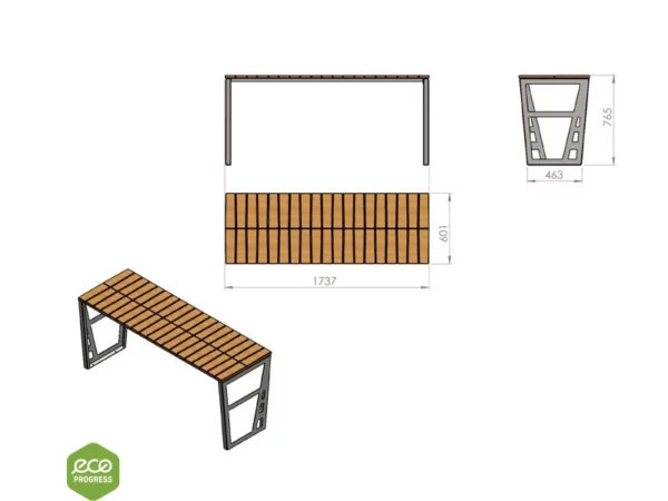 Zostava stôl s lavičkami typ 41 - Image 3
